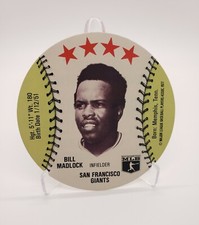 Rare Vintage 1977 Chilly Willee Bill Madlock San Francisco Giants Star MSA Disc 