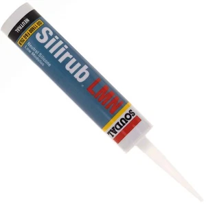 Soudal Silirub LMN, qualitätsneutrale Aushärtung Silikondichtmittel 300ml klar - Bild 1 von 2