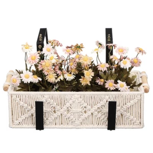 2 Pcs Adjustable Flower Box Brackets For Railing Plant Holder - Picture 1 of 11