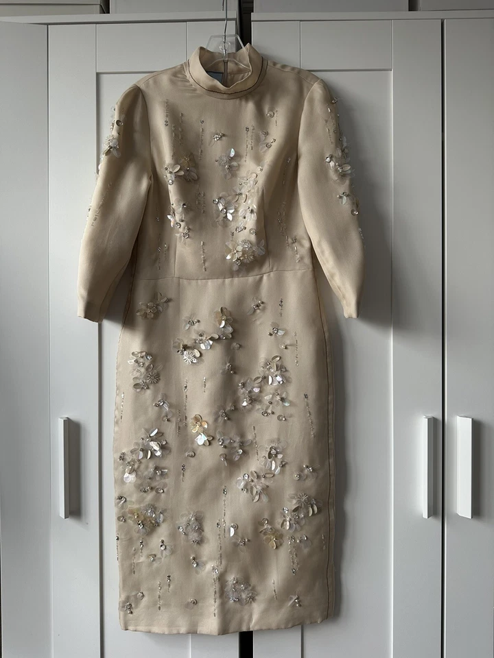 Prada Spring 2017 Runway Archive Embellished Sequin Beaded Dress G2U - Image 1 of 4