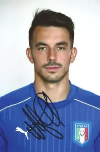 ITALIA Y VILLARREAL: FOTO DE RETRATO FIRMADA NICOLA SANSONE 6x4 + certificado de autenticidad - Imagen 1 de 1