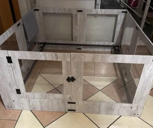 Wurfbox Welpenbox Wurfkiste Bett Schlafplatz Spielkiste Hunde Katzen Hartglas - Bild 1 von 15