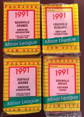 1991 ProCards GREENVILLE BRAVES Minor League UNOPENED Team Set  B2018610 - Image 1 of 4