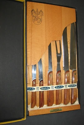 5th Ave 全新带盒餐具套装 6 件套 Fleetwood 手柄,Mirium Washington Forge — 第 1/4 张图片