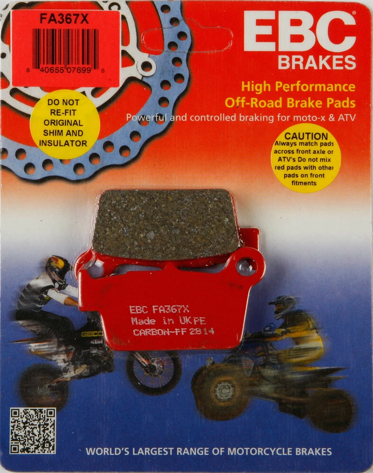 EBC 2010 RMX450Z FITS SUZUKI BRAKE PADS FA367X - Image 1 of 1
