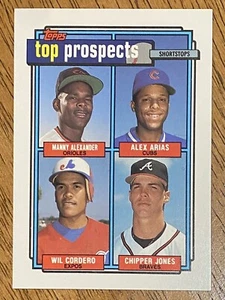 1992 Topps Top Prospects CHIPPER JONES #551 HOF Braves - Picture 1 of 2