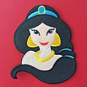 PARCHE DE APLIQUE BORDADO GRANDE PRINCESA DISNEY JASMINE ALADDIN PLANCHA DE COSER - Imagen 1 de 1