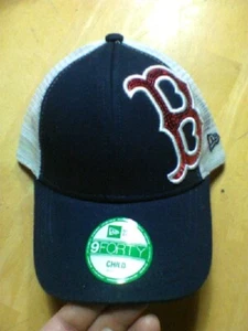 Boston Red Sox Pailletten Schimmer New Era 9VIERZIG verstellbare Kappe - Kind oder Kleinkind - Bild 1 von 5