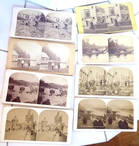 8 alte Stereo-Bilder 17,8 x 8,9 cm (O3443) - Bild 1 von 4