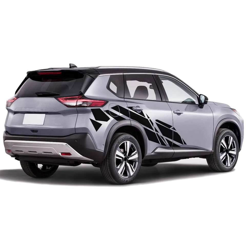 Calcomanía adhesiva gráfica geométrica trasera compatible con Nissan Rogue Foto 1 de 3