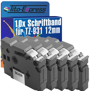 10x Schriftband für Brother TZe-931 P-Touch 1000 1000 BTS 1000 F 1005 BTS 1005 F - Bild 1 von 2
