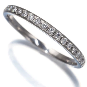Auth FOREVERMARK/KASHIKEY Ring Fortune Diamond 0.15ct Half US7.75 950 Platinum - Picture 1 of 5