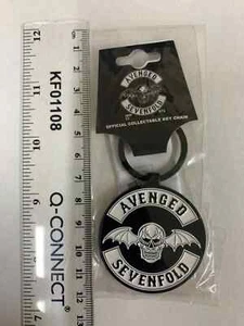 AVENGED SIEBENFACH GEFLÜGELTER SCHÄDEL LOGO QUALITÄT METALL SCHLÜSSELRING OFFIZIELL LIZENZIERT - Bild 1 von 6