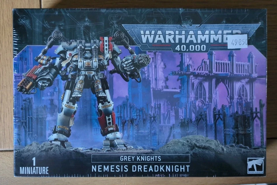 Warhammer Grey Knights Nemesis Dreadknight neuf dans une boîte scellée - Photo 1/4