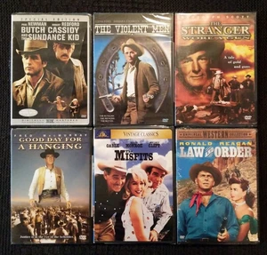 6 Brand New/Sealed DVDs: Butch Cassidy and The Sundance Kid, The Violent Men, - Picture 1 of 5