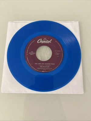 BEATLES Long & Winding Road/For You BLUE VINYL 45 Jukebox Capitol CEMA 18898 - Image 1 of 4