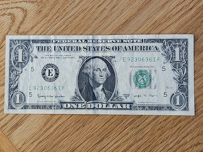 1963 B JOSEPH BARR RICHMOND DISTRICT FEDERAL RESERVE NOTE E92306361F - Image 1 of 4