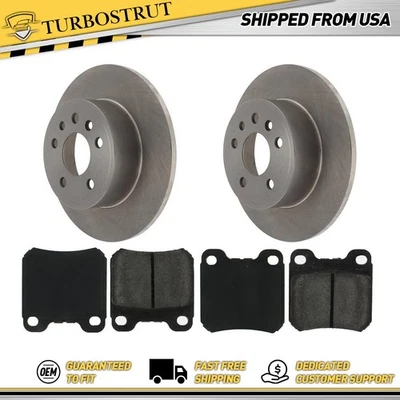 OE Rear New Brake Pads and Rotors Brake Kit For 1997-2001 Cadillac Catera - Image 1 of 4