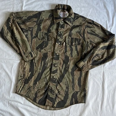 Camisa Camuflada De Colección Neet Products Metal Abotonada Caza Hecha en EE. UU. Para Hombres Mediana Foto 1 de 4