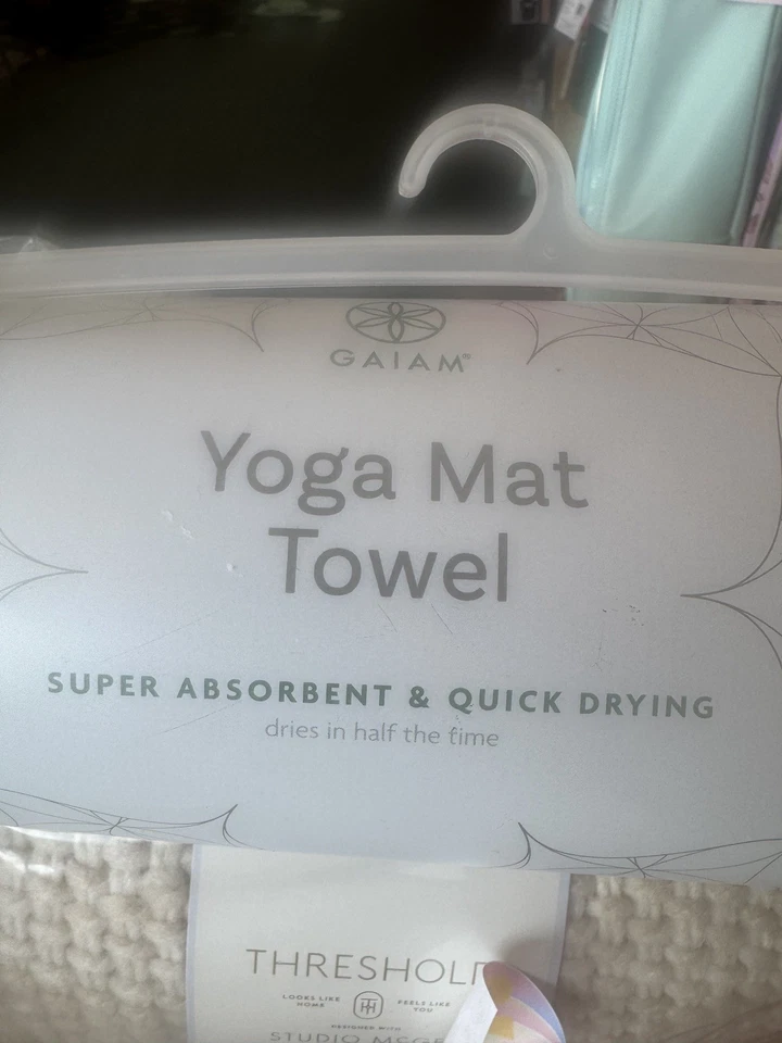 Gaiam Yoga Mat Towel Microfiber Mat-Sized Yoga Towel for Hot Yoga (68" L x 24" W - Image 1 of 1