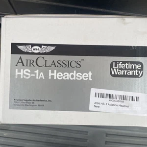 ASA Air Classics HS-1A Aviation Headset Słuchawki z dwoma wtyczkami - Zdjęcie 1 z 2