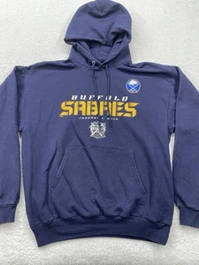 Buffalo Sabers 2018 Winter Classic Large Mens Blue Graphic Logo Hoodie Pullover - Picture 1 of 8