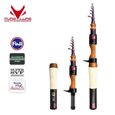 PURELURE Telescopic 1.5m FUJI Guide Travel Portable Lightweight Ultra Short - Image 1 of 4