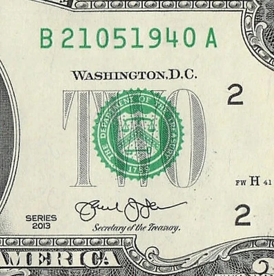 MAY 21 1940 Birthday Fancy Serial Number Date Note One Dollar Bill 05 21 1940 - Image 1 of 4