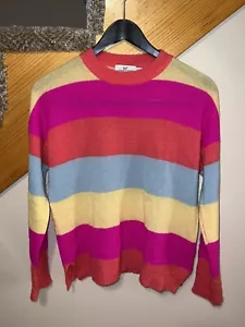 Vineyard Vines Cashmere Striped Color Block Sweater Size XS Made In Italy - Picture 1 of 4