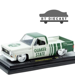 M2 MACHINES 1973 CHEVROLET CHEYENNE 10 1/24 QUAKER STATE GREEN/WHITE 40300 133 B - Picture 1 of 2