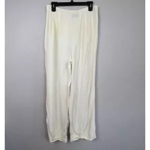 Vintage Carole Little Women's Winter White Pleated Pull On Pants - Size L - Picture 1 of 7