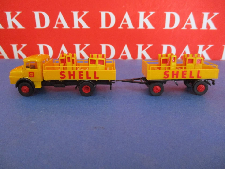 1/87 Modellino Camion Truck Mercedes-Benz MB L322 Shell by Brekina - Immagine 1 di 4