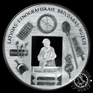 2024 - Estuche 5 EURO PROOF - Across the Times - LETONIA - Picture 1 of 3