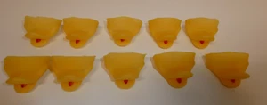 Lot 10 VTG Duck Bill Doll Faces Soft Rubber Craft Making Plush Animal Novelty - Picture 1 of 8