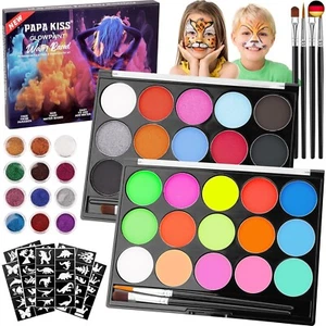POFIBO Kinderschminke Set - Farben Kinderschminken Set mit 30 Farben - Bild 1 von 7
