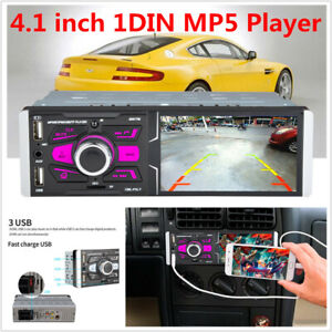 4.1" 1 DIN High Definition Touch Screen Bluetooth AUX Car MP5 Player with Camera