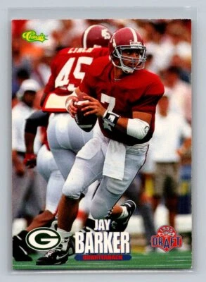 1995 Classic NFL Rookies Jay Barker #86 Green Bay Packers - Image 1 of 2