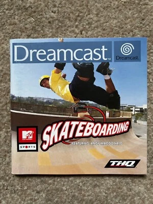 MTV Skateboarding Dreamcast Manual ONLY Replacement Instruction Booklet - Image 1 of 2