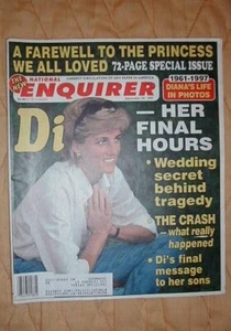 Princess Diana Star & National Enquirer 1997, 1999 2 Magazines See Scans - Picture 1 of 3