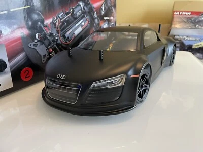 Kyosho FAZER VE Audi R8 Matt Black 1/10 EP(BL) 4WD Readyset RTR - Image 1 of 4