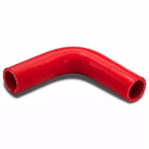 Red 90 degree ID 5/8" 16mm silicone hose elbow heater hose Coolant Pipe Turbo - Foto 1 di 3