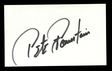 Pete Fountain (d2016) signed autograph auto 3x5 index card Jazz Clarinetist R645 Cover