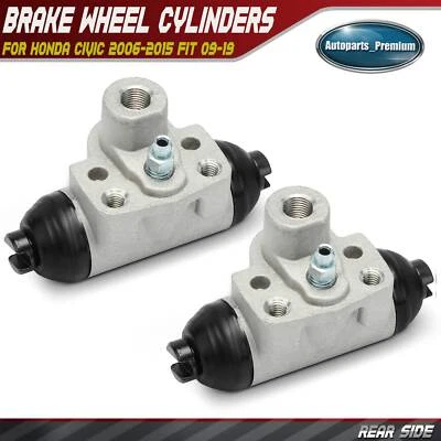 Cilindro de rueda de freno de tambor trasero 2 piezas para Honda Civic 2006-2015 Fit 09-19 Insight Foto 1 de 4