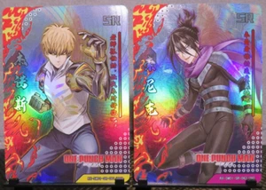 Juego de cartas One Punch Man Genos Sonic súper raro SR CASI NUEVO CCG anime manga leyenda fuego - Imagen 1 de 5