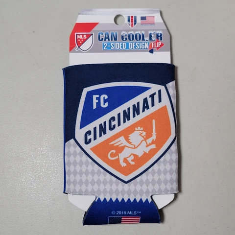 FC Cincinnati Soccer Can Cooler / Koozie - MLS Gear - New Cover