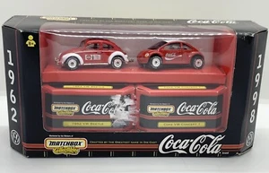 NEW 1998 Matchbox Coca Cola Diecast Red Collectible Cars VW Beetle & VW Concept - Picture 1 of 8
