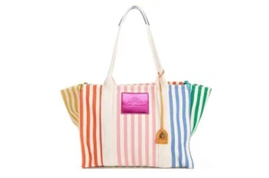 Kurt Geiger London Women's Southbank Large Shopper Stripe Tote Bag Multi - Picture 1 of 3