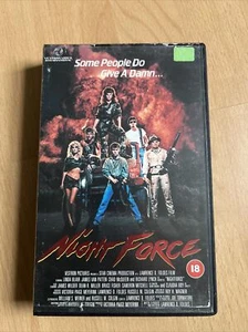 Nightforce VHS PAL Extremely Rare EX-RENTAL Big Box TESTED 1987 Vestron Video - Foto 1 di 6