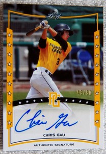 2014 Leaf Perfect Game National Showcase Chris Gau Gold Auto #43/50