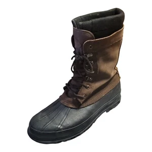 Totes Men's US 12 Brown/Black Removable Liners Waterproof Winter Duck Boots  - Picture 1 of 15